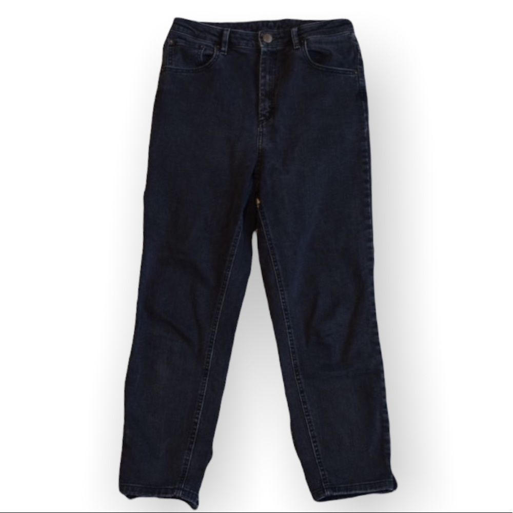 🤩ASOS Brand High-waist Straight Leg Black Denim